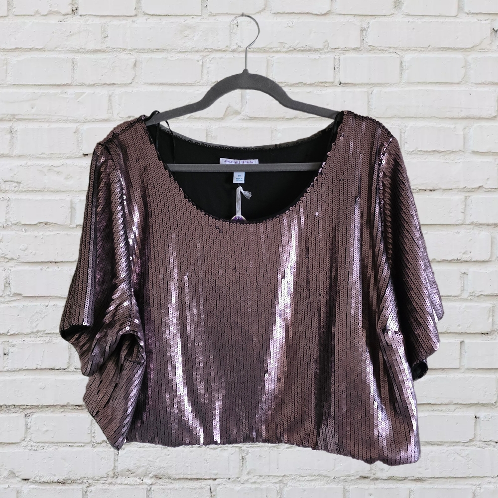 Ashley Nell Tipton Matt Rose Sequent Crop Top